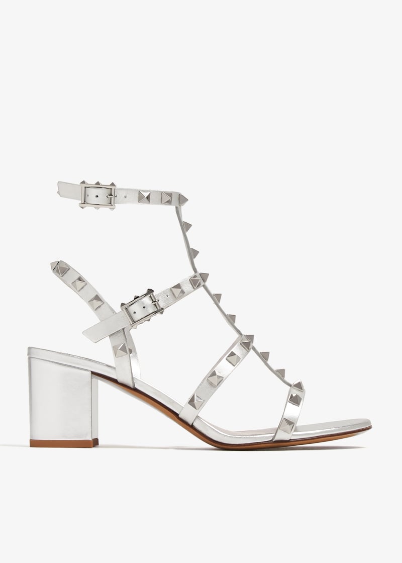 限定/関税込 Valentino Garavani Rockstud PVC sandals 300815 Valentino Garavani Rockstud PVC sandals in white - Valentino