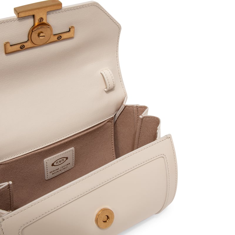 【TOD'S】SALE!! 2WAY Crossbody Bag T TIMELESS Woman BROWN T Timeless Crossbody Bag in Leather Micro