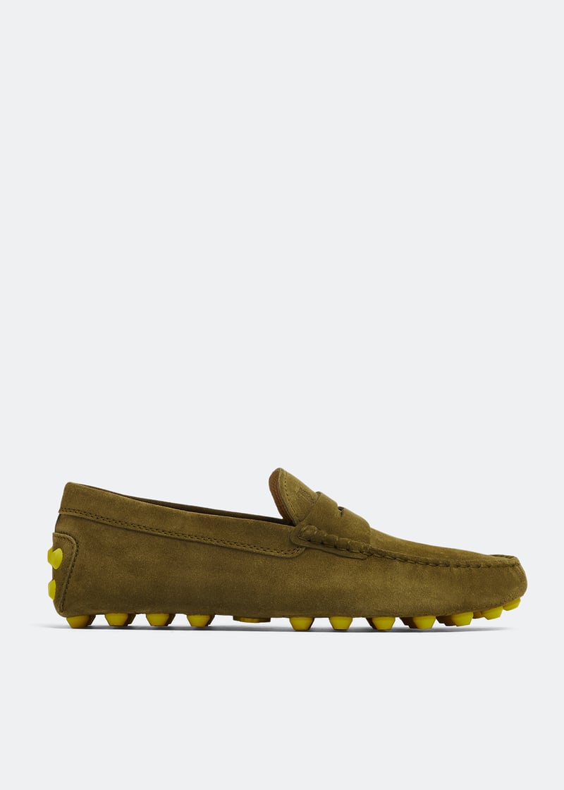 【TOD'S】Gommino Bubble loafers Beige Man BEIGE Tod's Gommino Bubble in Suede XXM52K00640RE07MC405