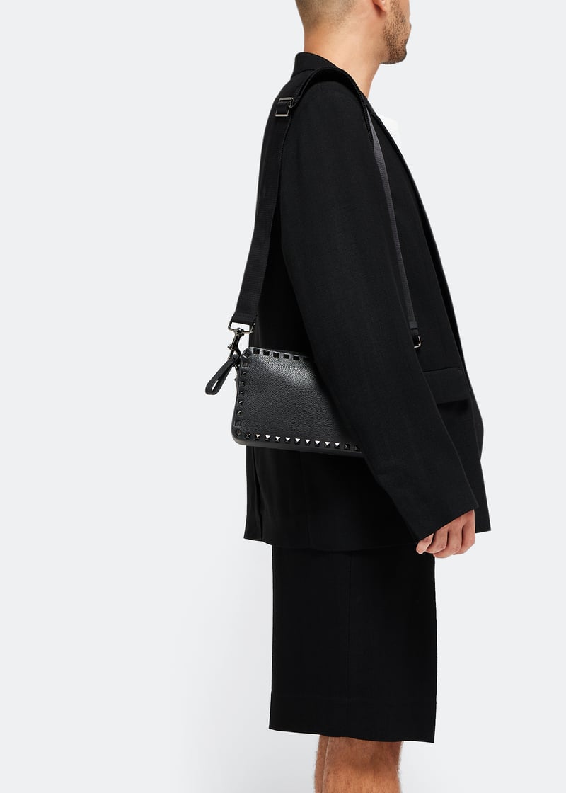 VALENTINO GARAVANI シャツ ANKLE STRAP ROCKSTUD CVA0NO 関送無 ロックスタッズ カーフスキン ストラップサンダル 60mm for