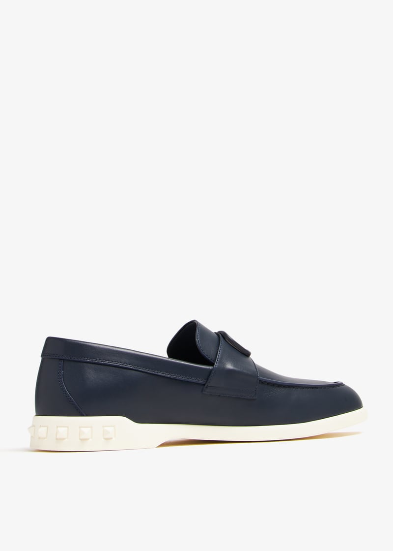 Valentino Garavani 6W0P0AK9SNP0NO 関税送料込 VALENTINO Leather Rockstud Loafers with Logo Detail – Ask Me