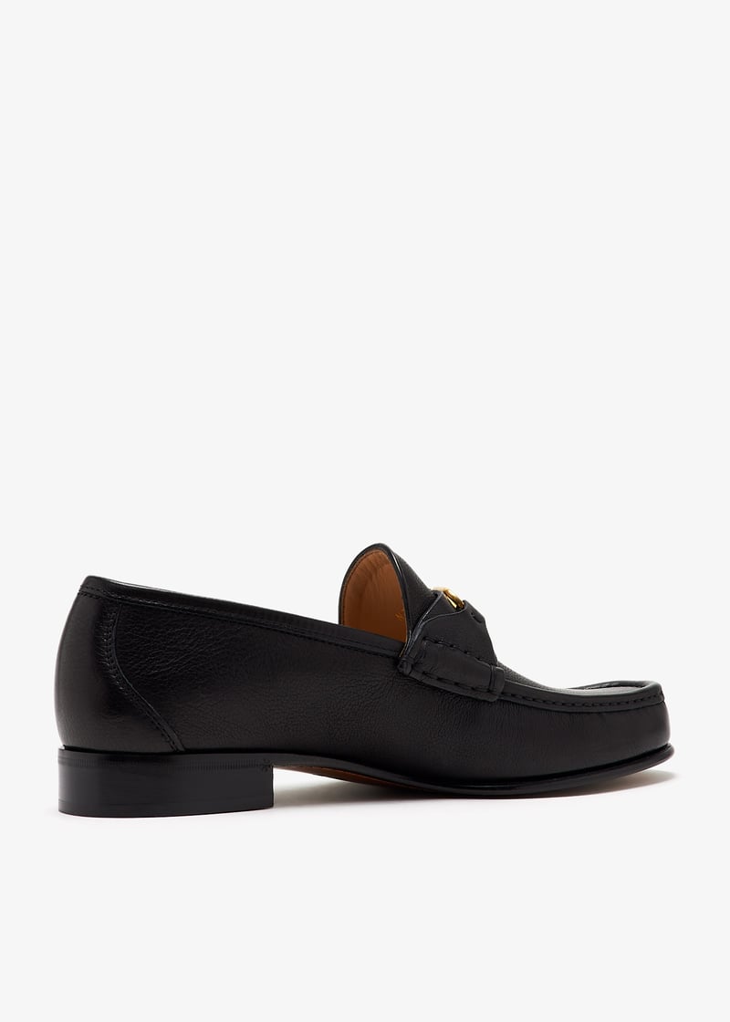 【関税込み】Valentino Garavani ブラック VLogo エスパドリーユ Valentino Garavani VLogo Signature loafers for Men - Black