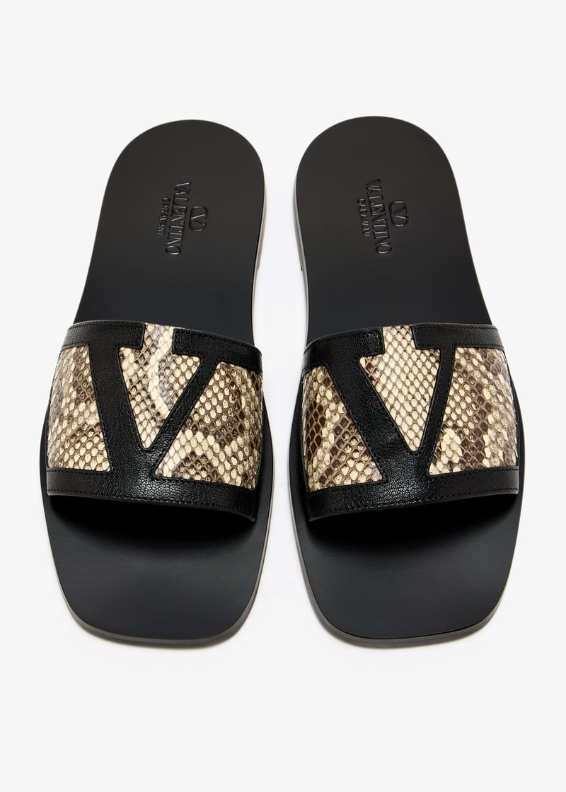 サンダル・ミュール VIVA SUPERSTAR SLIDE SANDALS IN SYNTHETIC RAFFIA Viva Superstar Slide Sandal In Raffia With Crochet